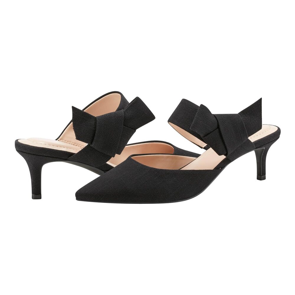 Bandolino Millie Black Linen 8.5 M